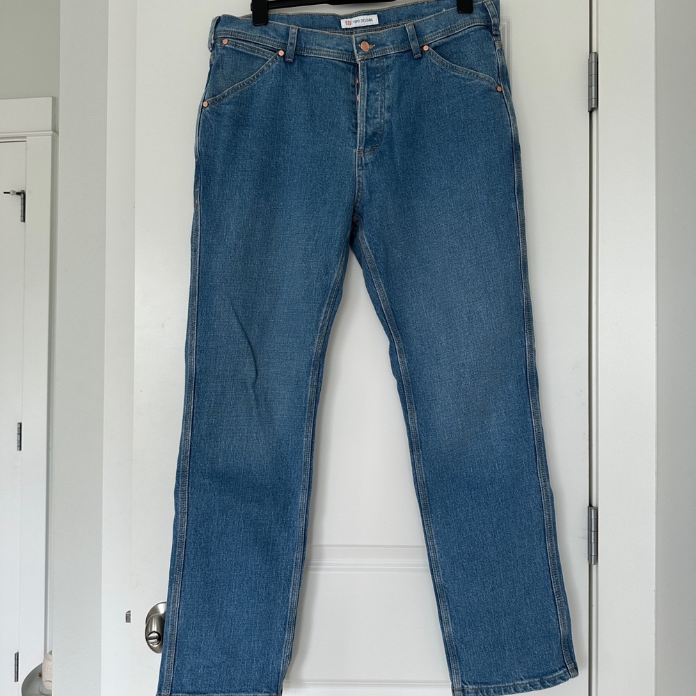 Topo Designs Mens light wash jeans